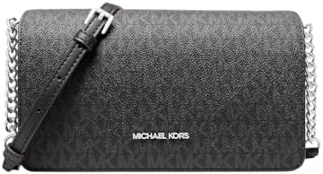 Michael Kors Jet Set Signature Logo Umhängetasche Schwarz PVC