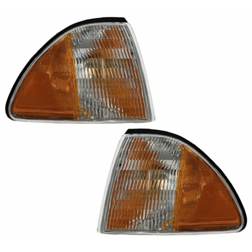 QSKCBXVL Side Marker Signal Blinker Corner Parking Light Lamp Pair Set Fits LHT05353