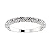 0.33 ct Ladies Round Cut Diamond Anniversary Band in 14 kt White Gold In Size 10