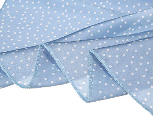 Allegra K 50Cm Vintage Polka Dots Square Small Scarf Neck Scarves Kerchief Neckerchief Headscarf Blue #TOP4