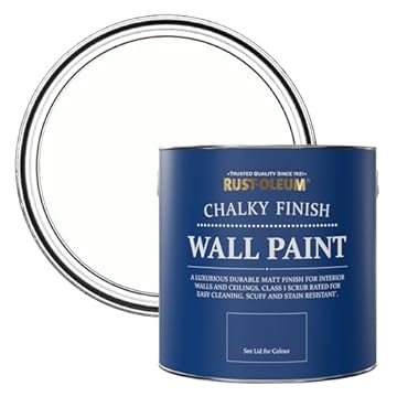 Rust-Oleum White Wall and Ceiling Paint in a Chalky Matt Finish - Chalk White 2.5L