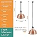 Adjustable Heat Lamp Commercial Buffet Warmer Electric with Infrared Bulb, Telescopic Chandelier Industrial Retro Metal for Kitchen Buffet, Keep Food and Dishes Warm