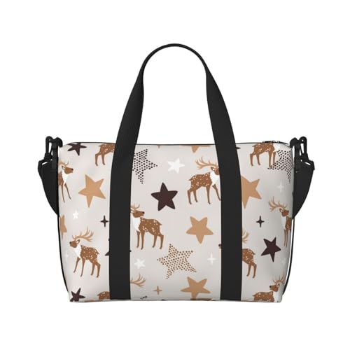 Sac fourre-tout pour ordinateur portable imprimé étoiles cabas voyage mixte