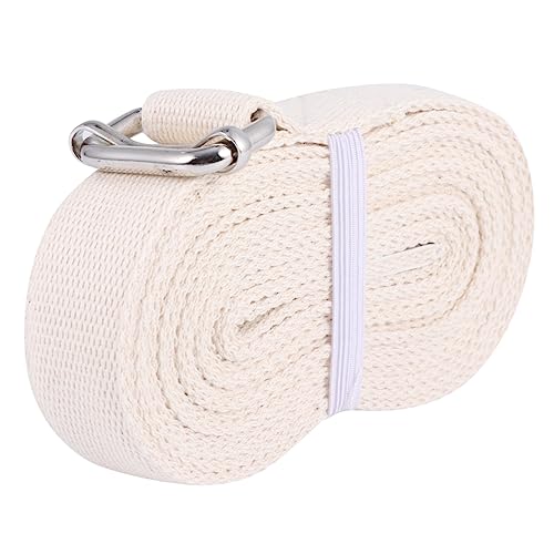 ibasenice Yoga Stretch Belt Sturdy Cotton Yoga Band Portable Exercise Belt for Flexibility