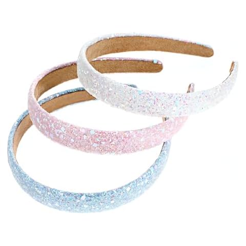 Sibba 3 PCS Glitter Headbands for Women Cover