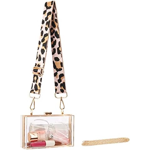 Women Clear Purse, Shoulder Handbag Stadium Approved, for Sports Concert Prom Party Present, Clear Cover