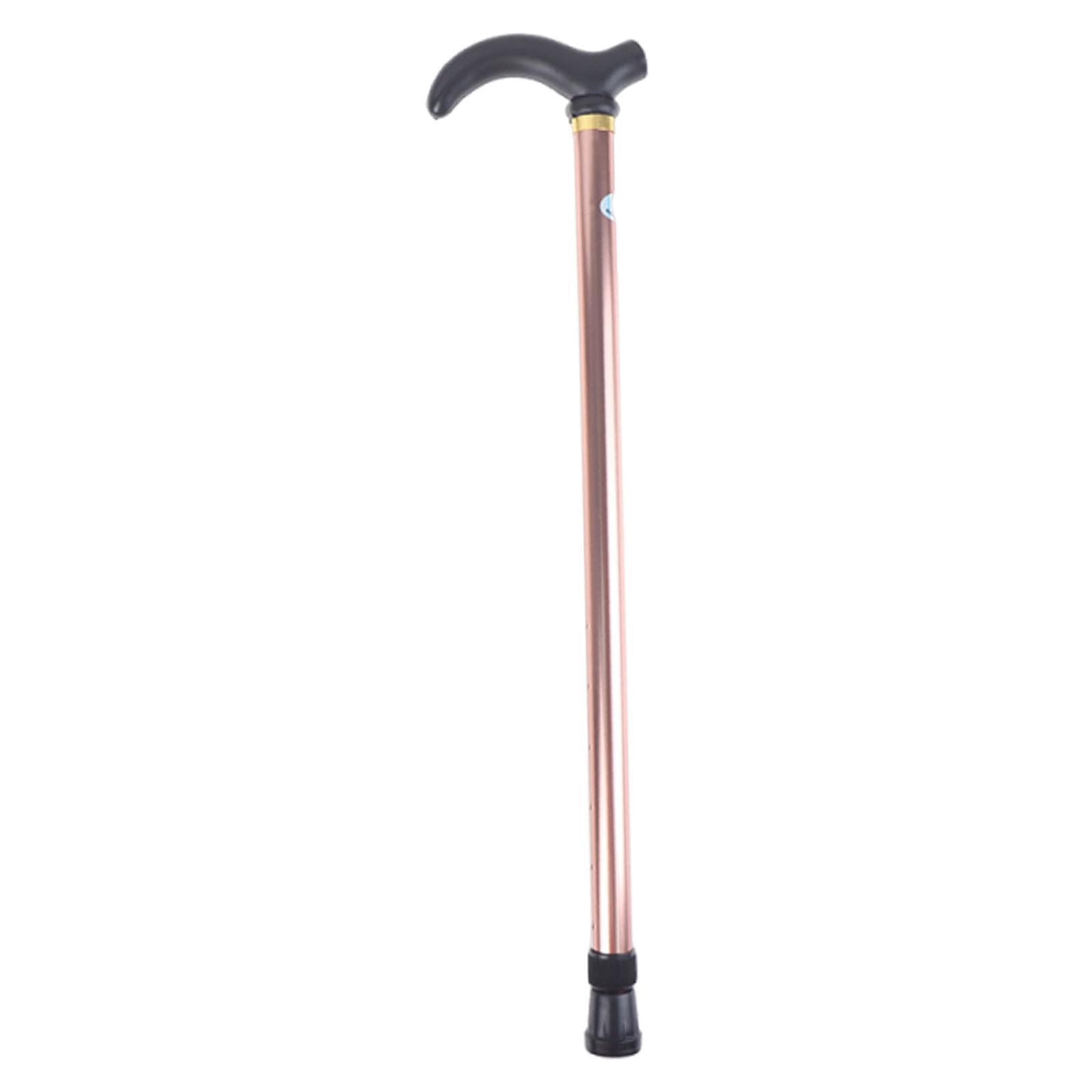 Trekking Pole Crutch Portable Walking Cane for Travel Camping Mountaineering Light Brown-image-35