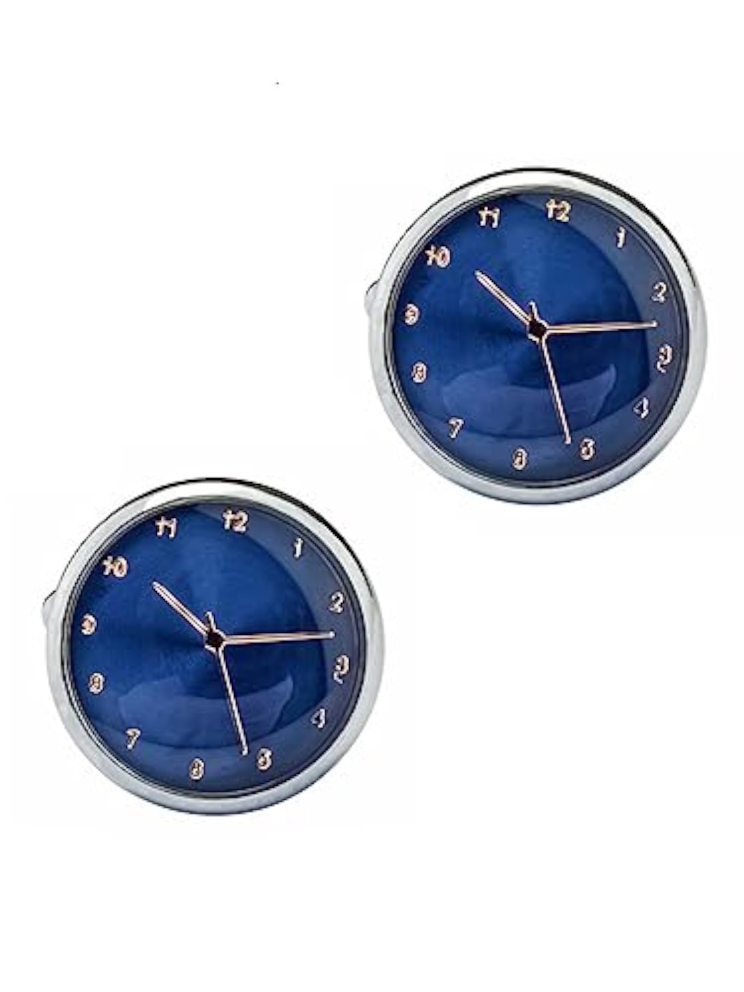 Clock Shape Cufflink for Men and Boys