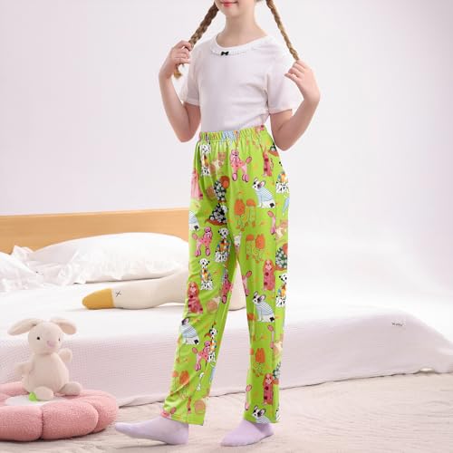 American Trends Girls Pajama Pants Cute Print Pj Pants for Girls Kids Soft PJ Bottoms Lounge Pjs Sleepwear with Pockets4