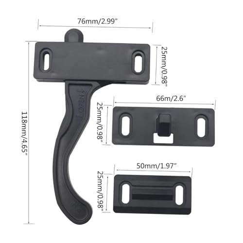 Loquet porte écran camping-car universel kit de rechange