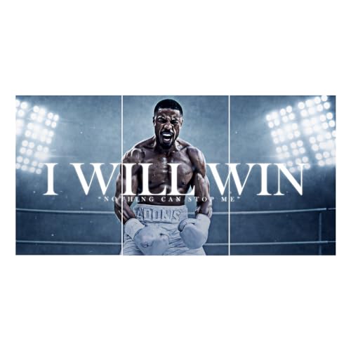 Image of Good Hope - Motivational Split Poster (12x18 Inch) - Boxing Champion Wall Art Sports Player Motivation Quotes Posters for Gym Sports Gaming Boys bedroom Living room Office Athlete Inspiration Wall Decor Painting without frame framed