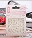 3D Silver White Rhinestone Flowers Adhesive Nail Art Slices Glitters DIY Decorations