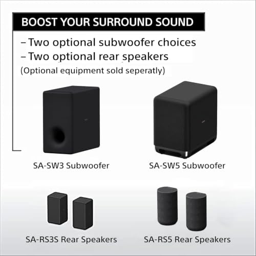 Image of Sony HT-A3000 A Series Premium Soundbar 3.1Ch 360 Spatial Sound Mapping Soundbar For Surround Sound Home Theatre System With Dolby Atmos(DTS:X,360RA,BT,HDMI eArc&Optical,Alexa,Spotify),Black