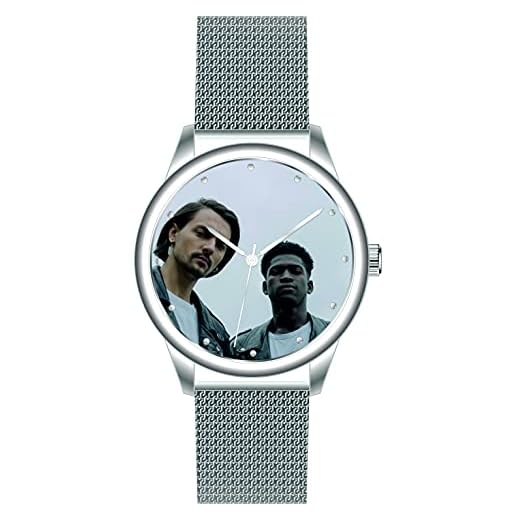 Fotour fotopresent klocka egen design 41 mm 3 bar datum herrklocka med foto personlig Made in Germany