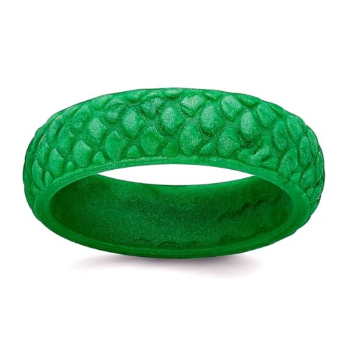 Bague en silicone motif sirène vert : le bijou mixte idéal pour le sport et l'océan
