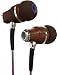 Produktbild Symphonized NRG 3.0 Premium IN EAR KOPFHÖRER Ohrhörer aus edlem Holz, Mikrofon und Lautstärkeregler - Geräuschisolierende Ohrstöpsel für Zuhause und Unterwegs (Lila & Grau)