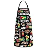 G2TUP Guyanese Kitchen Apron Guyana Cooking Apron I'm Not Yelling I'm Guyana Gift Guyana Flag Apron Georgetown Gifts (Guyanese)