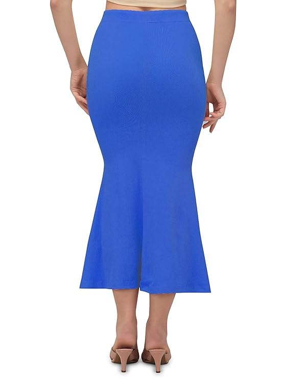 Image of Saree Shapewear Petticoat for Women Cotton Blended Lycra Body Shaper Peticoat, Long Under Skirt Dress for Saree,Stretchable Fishcut Innerwear for Ladies Saree in Party