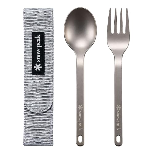 Image of Snow Peak Titanium Fork & Spoon Set