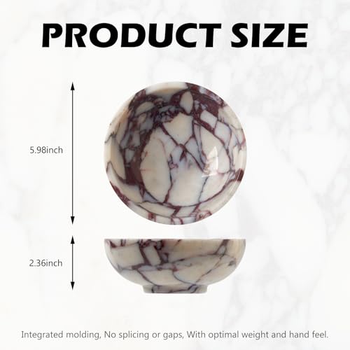 Luxury Natural Marble Catchall Bowl, Jewelry Dish Trinket Tray Home Decor - Image 3