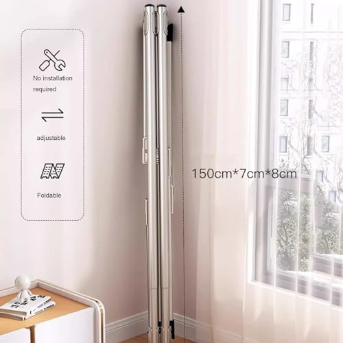 Étendoir à linge intérieur et extérieur modulable avec pieds stables