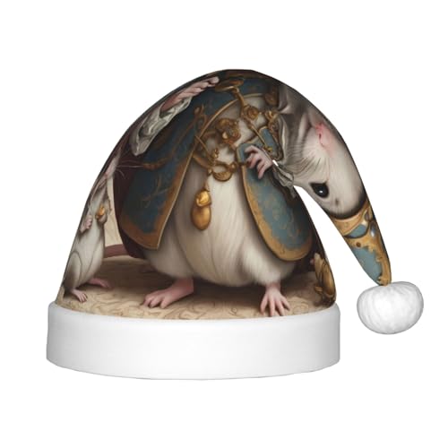 WZYCWB Mouse King Patterned Christmas Hats for Kids, Cute Pointed Hats, Christmas Party Decorations and Gifts for Family Gatherings