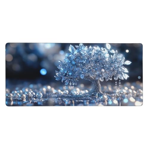 Alfombrilla de Ratón Sueño, Alfombrilla Ratón XXL 800 x 300 x 4mm, Árbol Gaming Mouse Pad con Superficie Suave, Alfombrilla Escritorio con Base de Goma Antideslizante, Accesorios de Oficina-GZ1394