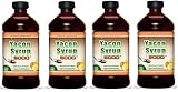 Yacon Syrup 100% Pure Raw All Natural Low Cal Natural Sweetener 8 oz 4 Bottles