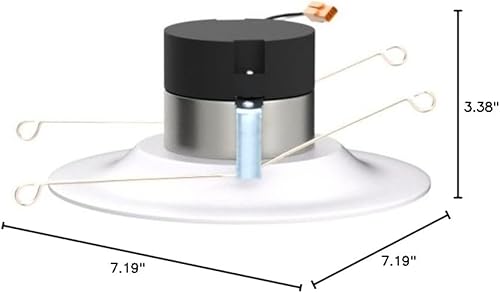 Miniatura 5 de Halo Moldura de Luz Empotrada Retrofit LED Integrada de 5 pulgadas y 6 pulgadas, 90 CRI, Cumple con Título 20, 3000K Blanco Suave Luz Empotrada