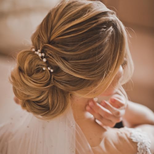 12 Pinzas de Perlas para Novia, Accesorios de Boda miniatura 4