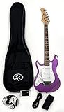 SX RST 1/2 MPP Left Handed 1/2 Size Short Scale Purple Guitar Package with Amp, Carry and Bag