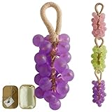 Savon Grapevine,savons en forme de nœud de raisin, savons artisanaux en forme de raisin, savon solide naturel, saponification à froid pour le nettoyage du corps et du visage (1, Violet)