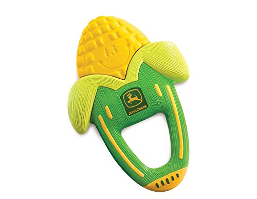 Image of Lamaze John Deere Corn Massaging Baby Teether - John Deere Baby Teething Toy - Newborn Toys for Baby Teething Relief