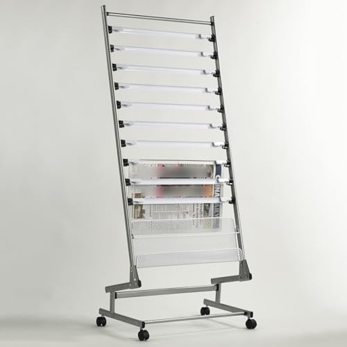 Présentoir à magazines sur pied et porte-brochures pour bureau