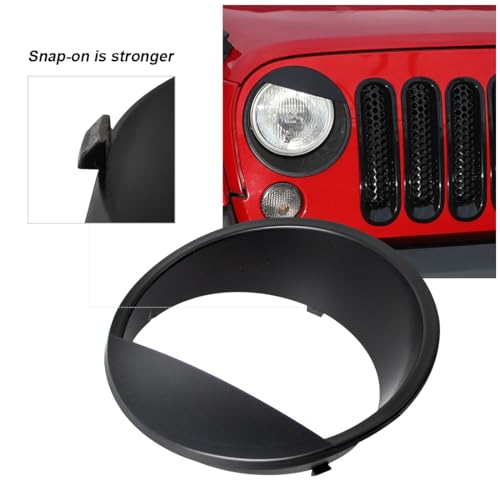 Garniture et inserts en maille de grille haut de gamme pour Jeep Wrangler JK JKU