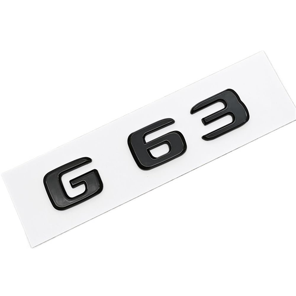 YTQMoreBNZ YYDStes ABS Car Letters Logo G55 G63 G65 Sticker Rear Trunk Badge Emblem Decals Compatible With Mencedes Menz AMG G55 G63 W463