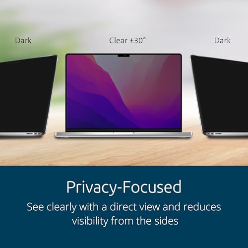 Image of Kensington MP16 Magnetic MacBook Pro Privacy Screen for 16 inch MacBook Pro (2021-2024, M1, M2, M3, M4, Pro, Max), Removable Laptop Privacy Screen, Anti Glare Blue Light MacBook Mac Screen Protector