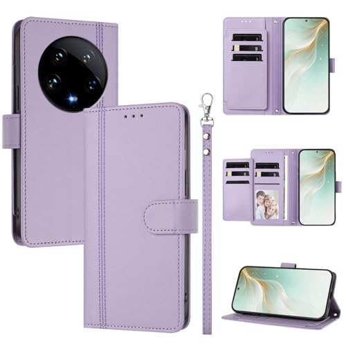 �X�}�z�P�[�X �Ή��@�� for Xiaomi 14 Ultra �X�}�z�P�[�X�y�E�H���b�g�f�U�C�� �f���A���J�[�h�X���b�g �L���b�V�� �t���b�v���X�^���h �����h�~�zPurple