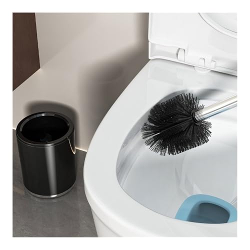 Brosse de nettoyage WC rouge et sa base compacte pour optimiser vos petits espaces - 7