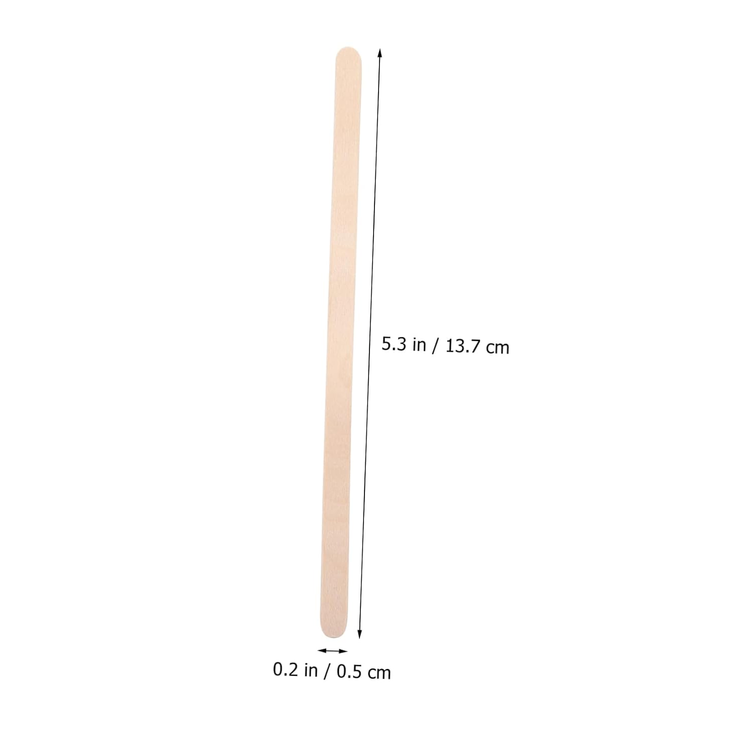 BESTYASH 100Pcs Wooden Waxing Sticks Applicators Edge Spatulas for Hair Removal Versatile Applicator Tool for Eyebrow Shaping and Smooth Skin Use