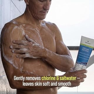TRIHARD Chlorine Removal Body Wash, Protects and Hydrates Sensitive Skin from Pool and Ocean, Pool Essentials for Post Swim Chlorine Skin Protection