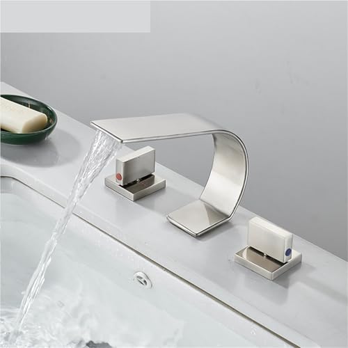 Mitigeur carré or brossé pour robinetterie de salle de bain - 4