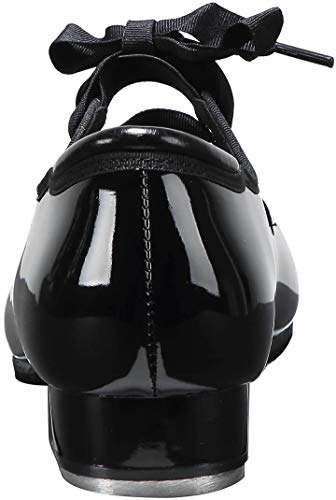 Linodes Leather/Patent Tap Shoe For Girls And Boys (Toddler/Little Kid/Big Kid)-Black-13M-Little Kid #TOP3
