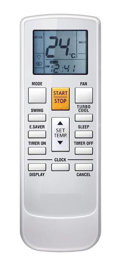 GMQ AC Remote Control Compatible for Cruise Split Inverter Ac Remote 4IN1 Convertible 1 Ton 3 Star Remote White-image-20