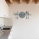 Custom Name Kitchen Wall Decal - Personalized Name Kitchen Vinyl Wall Decal Sticker Art - Gift for Mom