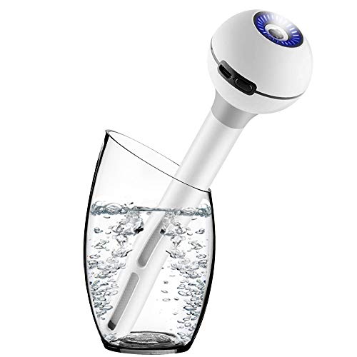 ミニUSB加湿器 卓上加湿器 USB充電式 車載 超音波加湿器 空気加湿器 ポータブル加湿器 パーソナル加湿器 コードレス 7色LEDライト 手入れ簡単 乾燥対策 風邪予防 持ち運び便利 白い