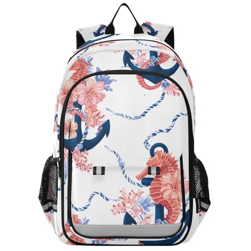 Sac à dos ordinateur enfants hippocampe pour le lycée et le voyage quotidien