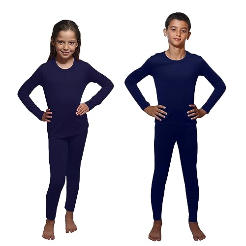Ultra Dry Thermal Underwear For Kids Long Johns Fleece Lined Leggings And Shirt Boy And Girl Unisex Underwear Base Layer product thumbnail 11