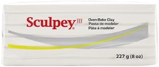 Polyform Sculpey III Polymer Clay 8 Oz: White