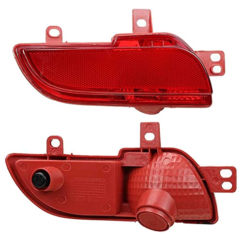 CarWorld Feu arrière pour Peugeot 207 2009-2014, pour Peugeot 206 2009-2012 réflecteur de Pare-Chocs arrière de Voiture feu antibrouillard feu arrière pièces Automobiles Cover